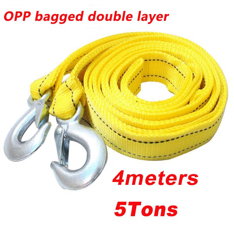 Universal Trailer Rope Car Motorcycle Trucks Nylon Super-powerful Towing Pull Rope Strap Hooks Outdoor Emergency Car Accessories