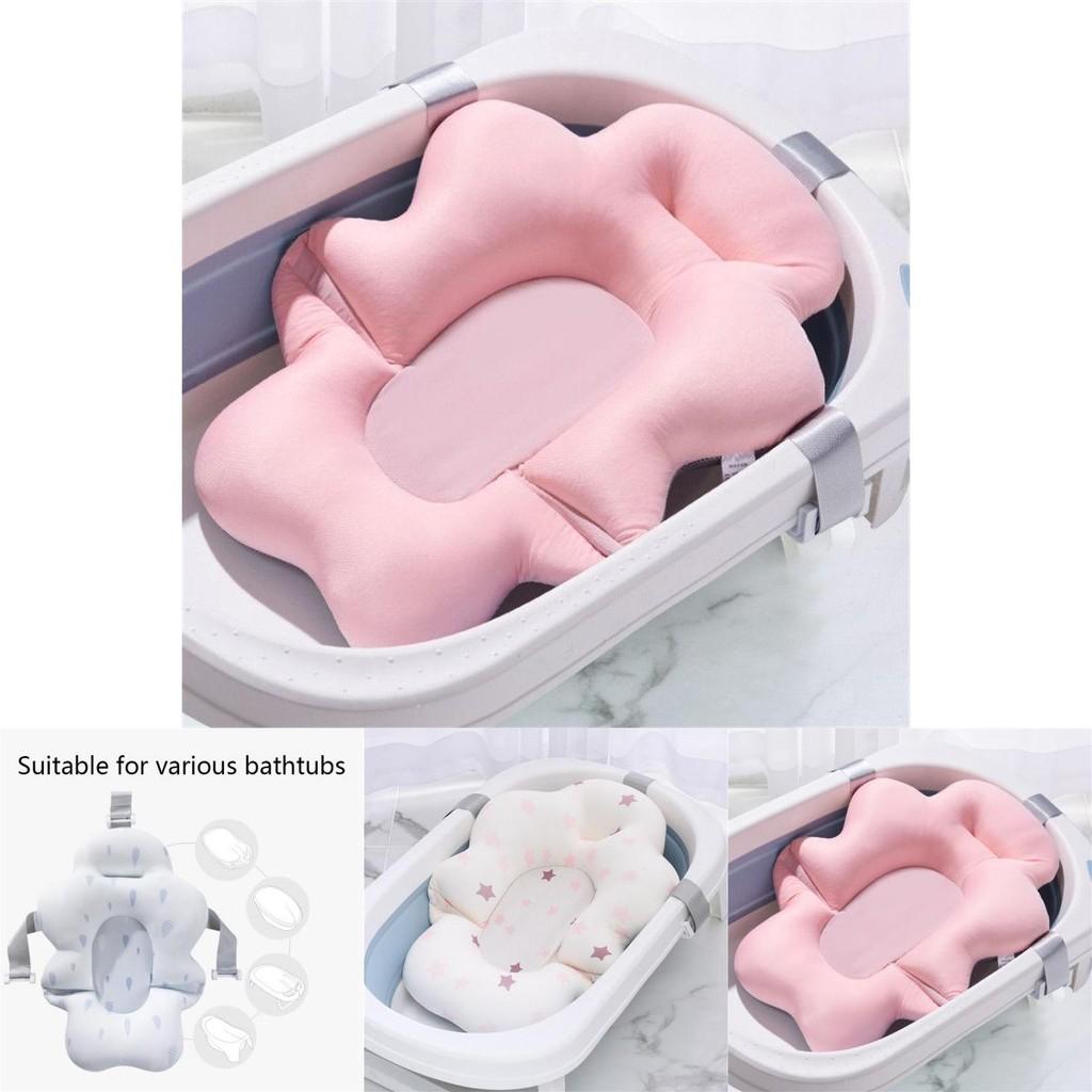 Clouds Baby Bath Pad Scientific Spinal Protection Non-slip Mat For Newborns