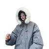 Men's and women's fur collar hooded cotton clothes Women's winter cotton-padded clothes Couple clothes Thickened warm jacket pie clothes