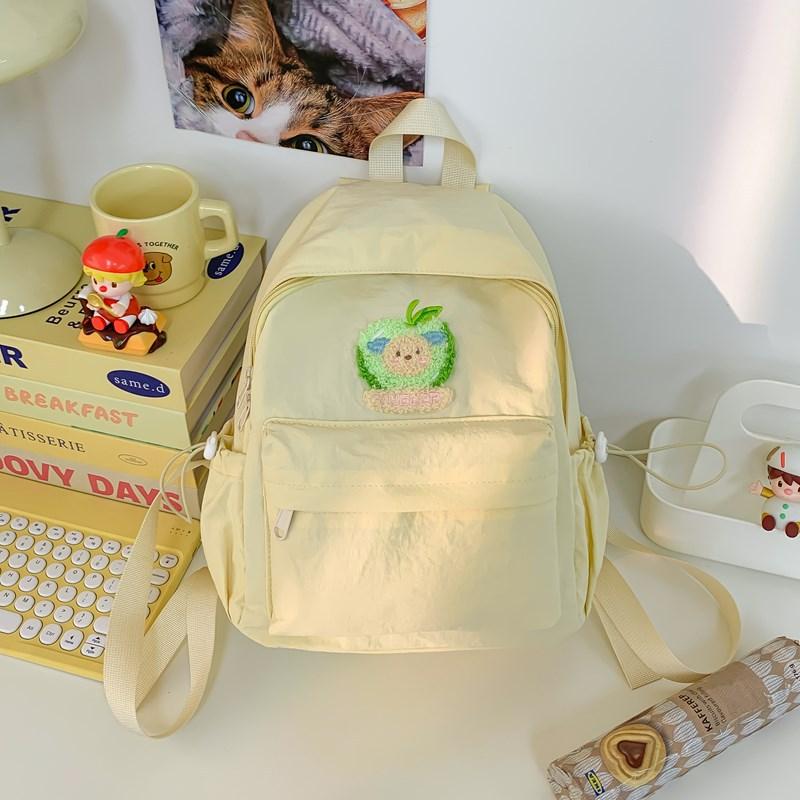 The new schoolbag is high-value, fresh and sweet, candy-colored backpack, lightweight and large-capacity backpack for junior high school students.