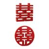 Tradition Chinese Red Happy, Wall Table Wooden Ornaments New House Supplies