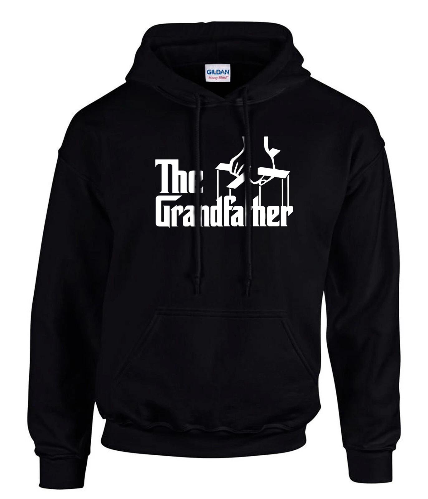 The Grandfather Schwarze Hoodies Kapuzenpullover -3031-SW S