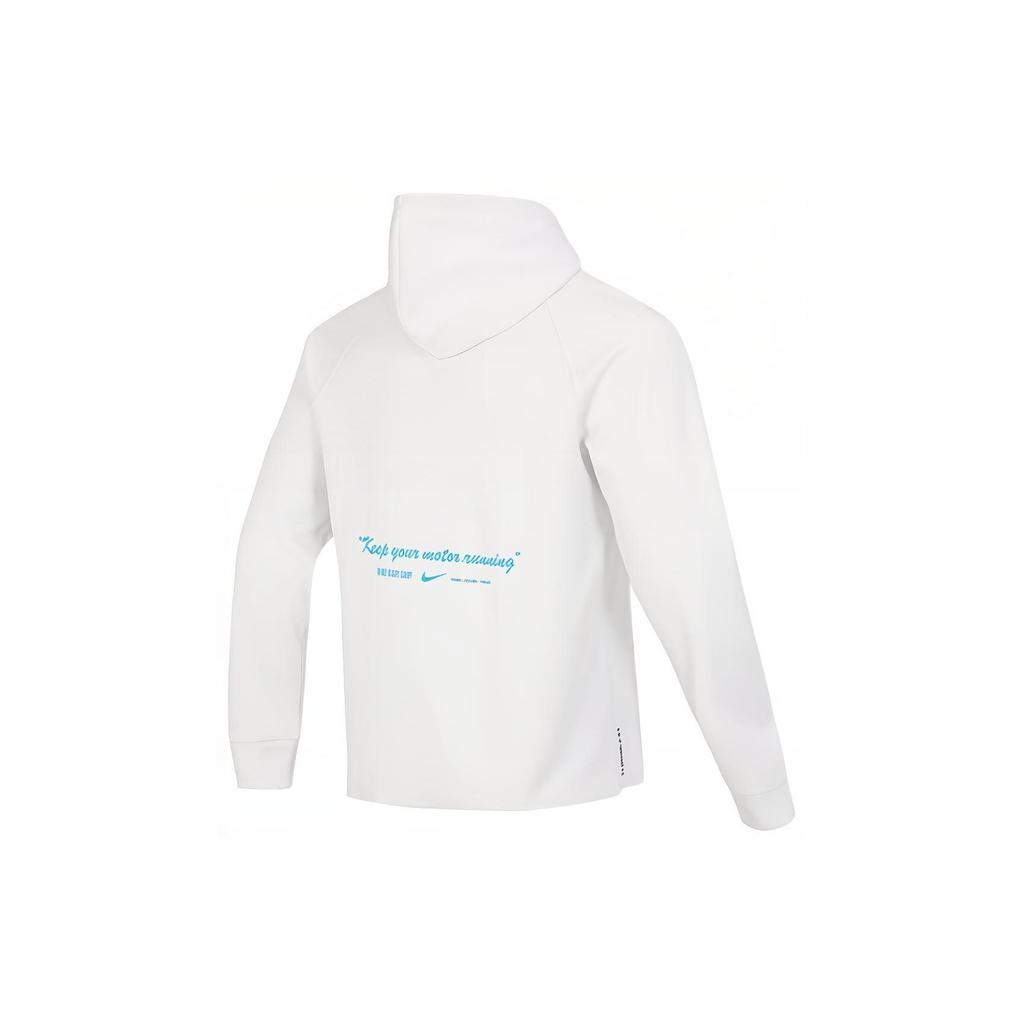 Nike Logo Print Hoodie Men Tops White DV9907-121