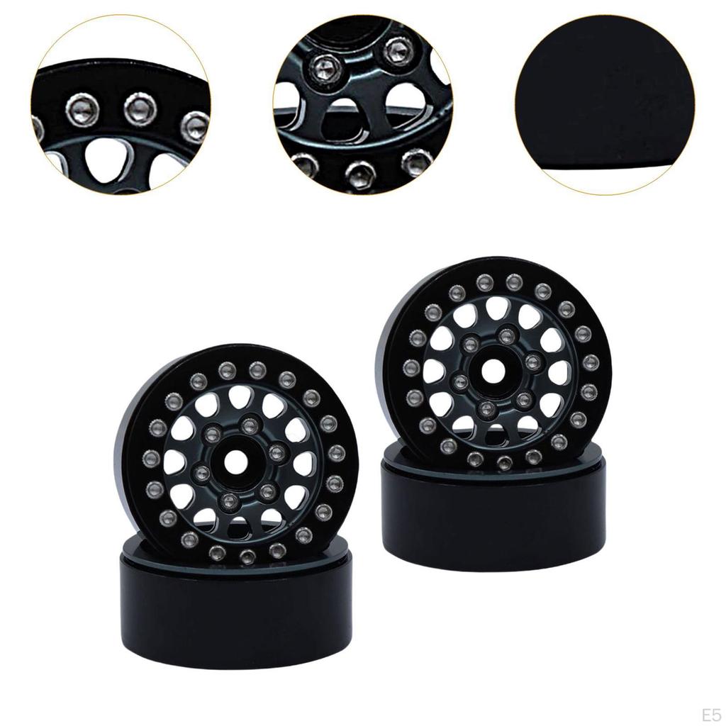 Alloy Wheel Rims Kit for SCX24 Remote Control Cars