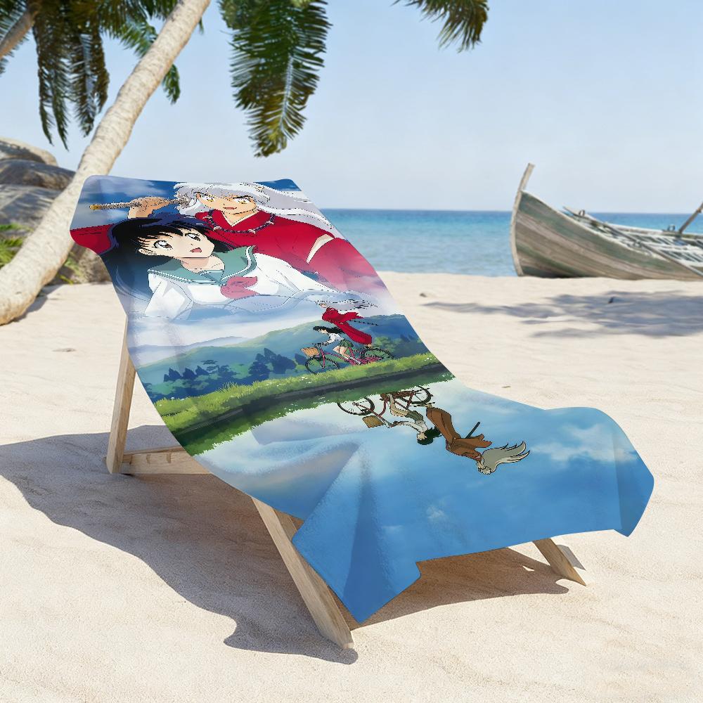 Classic Anime I-Inuyasha Towel For Beaches Yoga Studios Gyms Hot Springs Swimming Pools And Picnics