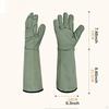 2 Pieces Gardening Gloves Work Multifunctional Professional Sturdy Thorn Proof with Long