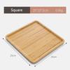 Japanese Style Bamboo Tea Tray Rectangular and Round Serving Trays Kitchen Platter Food Plate for Snacks Dessert and Breakfast