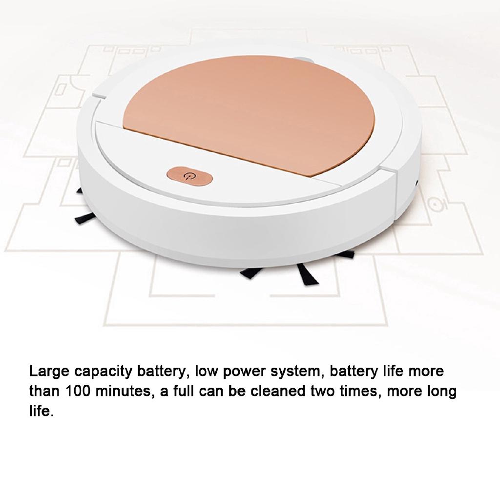 3W New Smart Sweeping Home Strong Power Robot 3 In 1 Robot Floor Cleaner Robot Vacuum Cleaner 1800 Pa