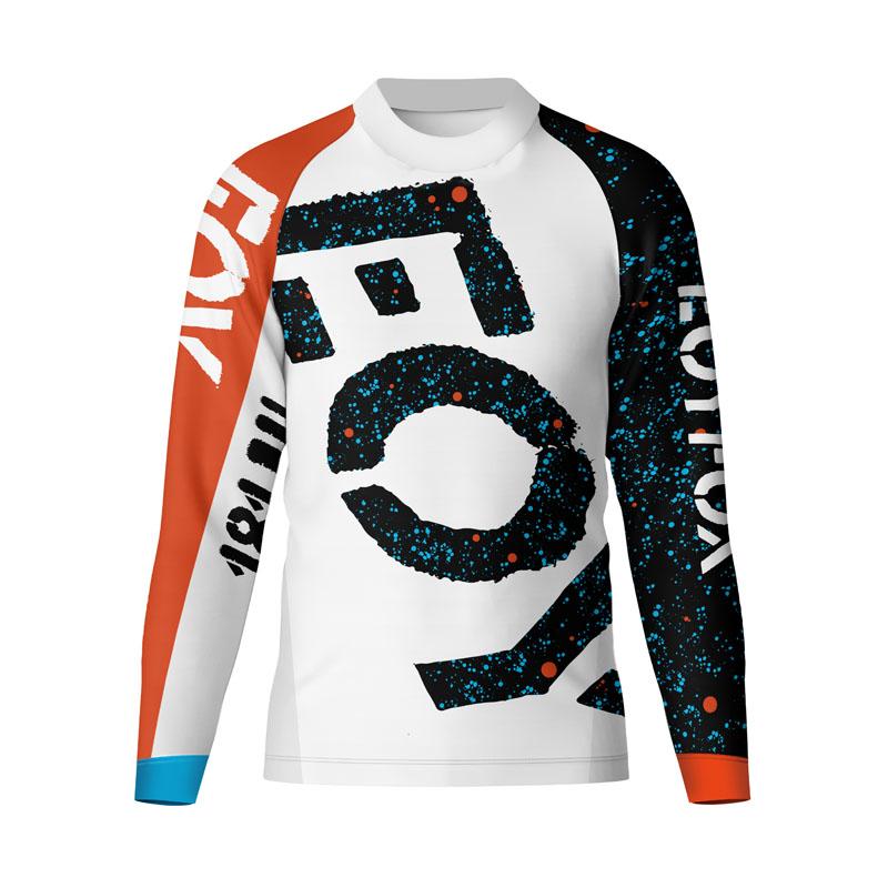 Spring and Autumn Round Neck 3D Printed Top Motocross Jersey Bicycle Jersey Fashionable Casual Sport Long Sleeved Men's T-shirts