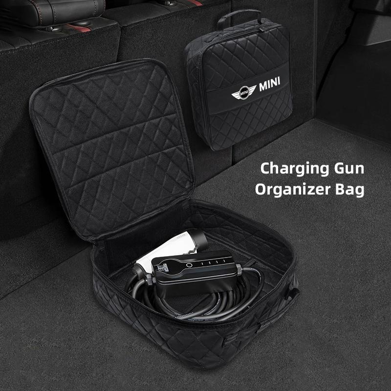 Car Leather Storage Bag High-capacity Auto Trunk Handbag Accessories For MINI Cooper JCW Countryman Clubman Cabrio Paceman Coupe Cnjaw55