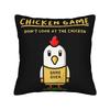 Decorative Pillowcases Chicken Game Dont Look At The Chicken Product Living Room  Pillow Case Cover Zipper Multiple Sizes