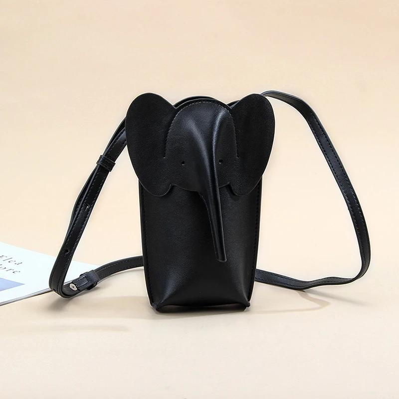 Módní dámská taška přes rameno na mobilní telefon Kožená crossbody taška pro ženy Nová taška na karty Messenger taška Sloní šedá Dámské tašky