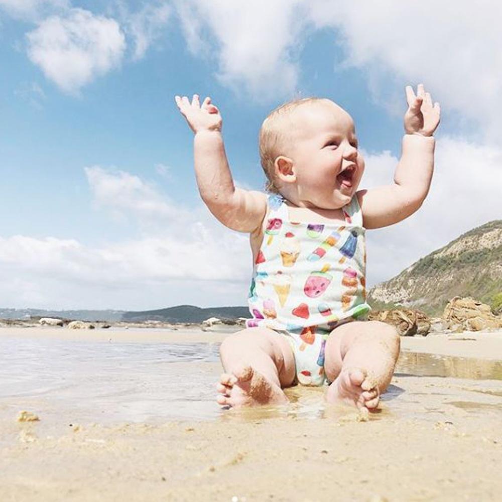 Dívčí letní kombinéza na ledě