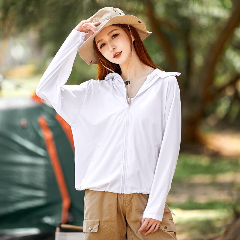 

Унисекс Одежда для защиты от солнца из ледяного шелка - Защита от УФ-лучей, Дышащая, Свободного кроя, Новый летний стиль. L