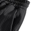 Solid-Color Textured Casual Collared Pullover Long-Sleeve Top And Pants Sports Set
