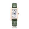 Reloj de Cuarzo Para Mujer, Dos Y Media Manecillas Impermeable Cuadrado Escala Romana Correa Para Reloj de Moda de Mujer
