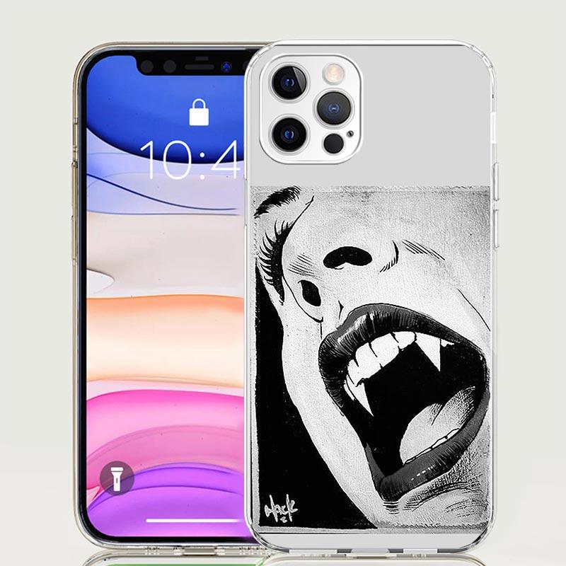 Gothic Vampire Scarlet Art Phone Case for Apple iPhone 17 Air 16 15 Plus 14 + 13 Mini 12 11 Pro Max 7 8 SE 16Max Soft Shell Cove