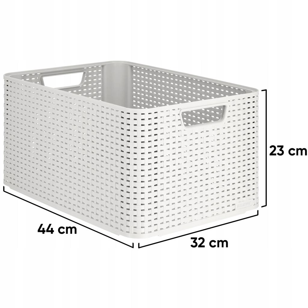 Curver Basket Storage Container Gray 30L