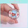 Colorful Cartoon Letter Brooch Vintage Telephone Design Creative Metal Badge For Unique Style