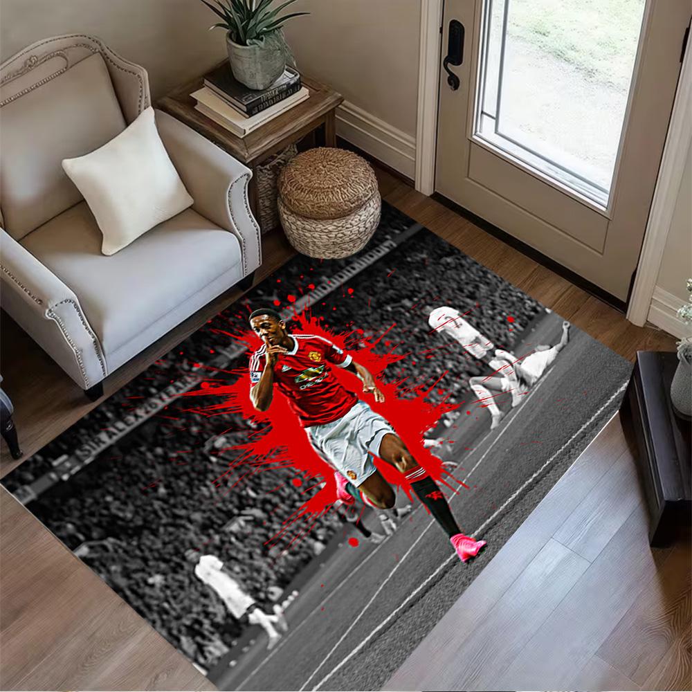 Manchester Player Carpet Design for Hallway Outdoor Game Room Dormitory Antislip Carpet Office home decor Perfect Gift for Valentine's Wedding Birthda