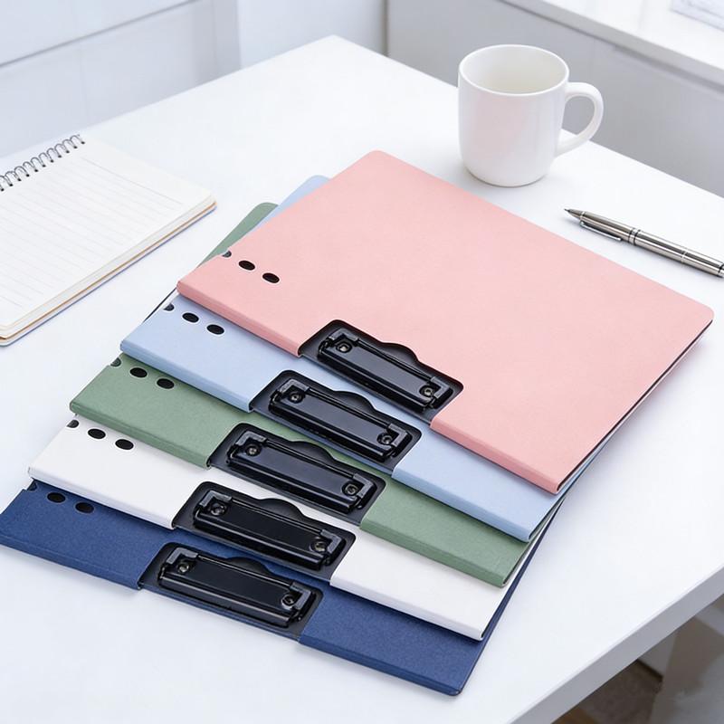 1Pc A4 File Folder With Cover - Document Organizer Clipboard For Business & School, Office Stationery Supplies, Paper Holder