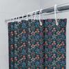 Floral Shower Curtain Botanical Print Nature Theme Bathroom Decor Vintage Style Waterproof Fabric Liner For Spa