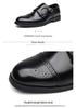 Men's Plus Size Double Buckle Leather Brogue Shoes - Nightclub Casual Punk Loafers (Sizes 38-48)