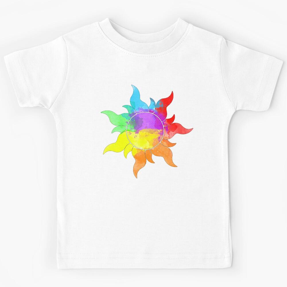 Star Sun Symbol Princess Rainbow Kids T-Shirt 100