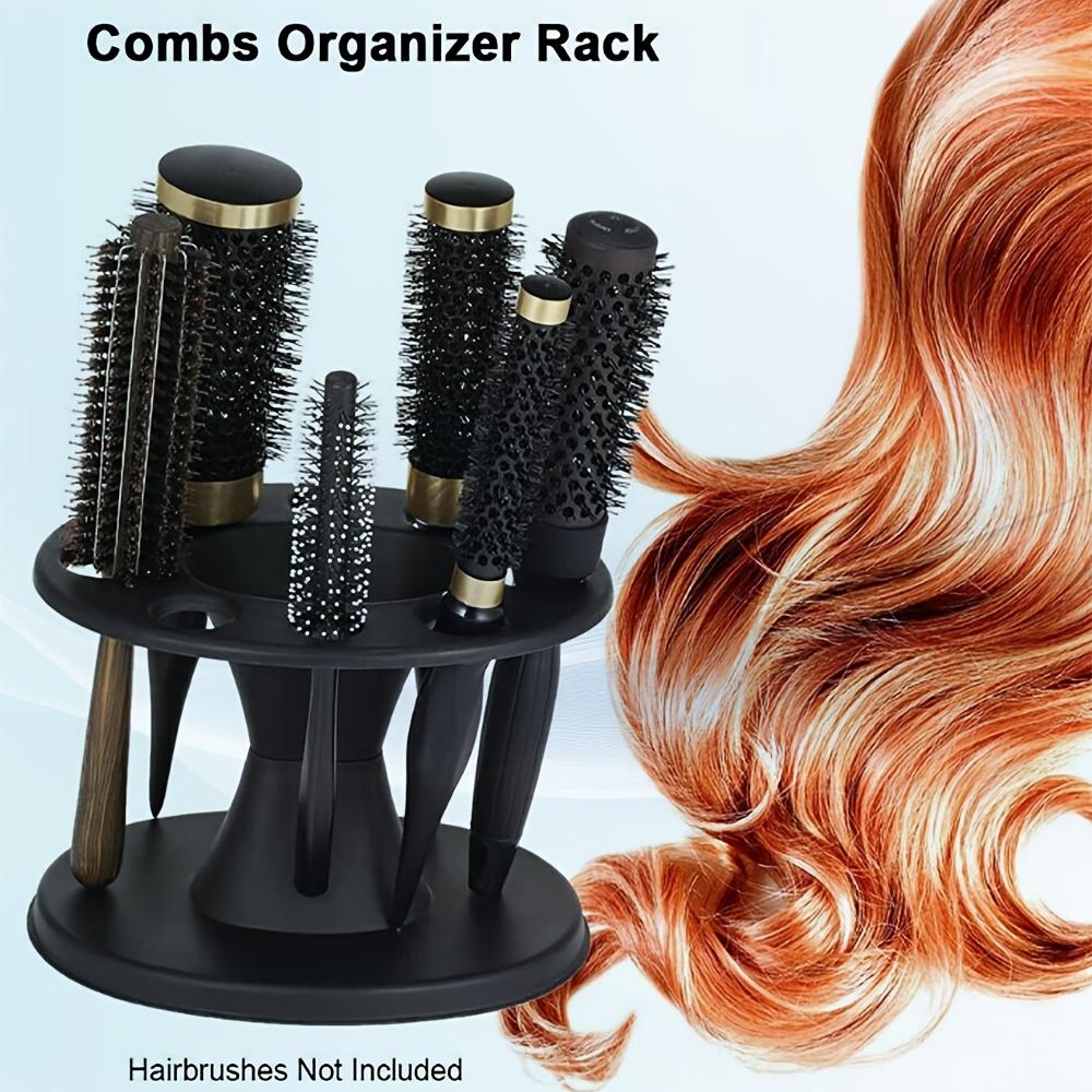 Plastic Hair Tool Organizer, Compact Rack for Roller Brushes and Combs, Great for Home and Beauty Salon