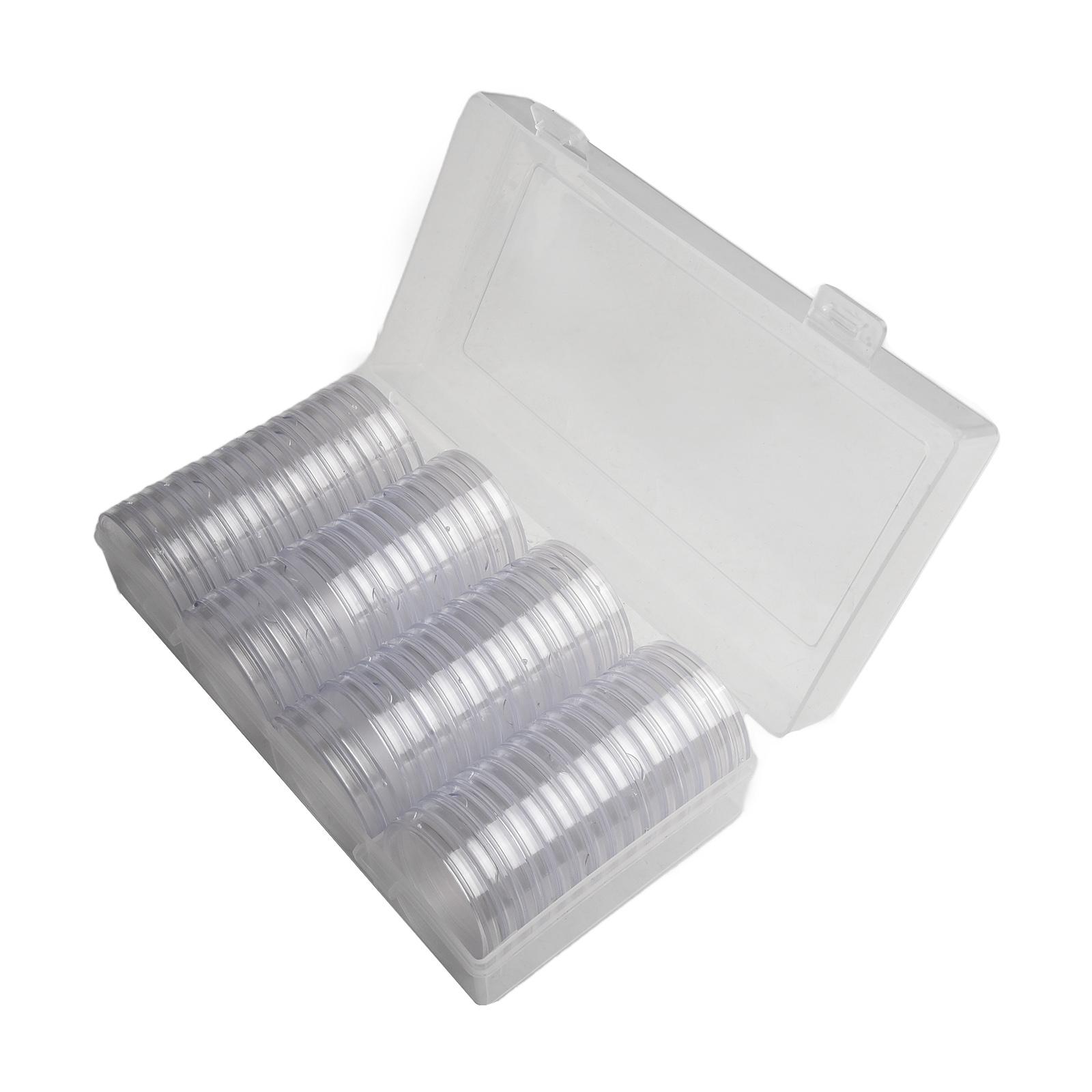 

Set of 60 Coin Capsules with Organizer Storage Box Case for Diameter 41mm or Smaller Suitable for Medal Collectors China Mainland