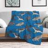 Peregrine Falcons Throw Blanket Thin Soft Blanket for Summer Night Sleeping