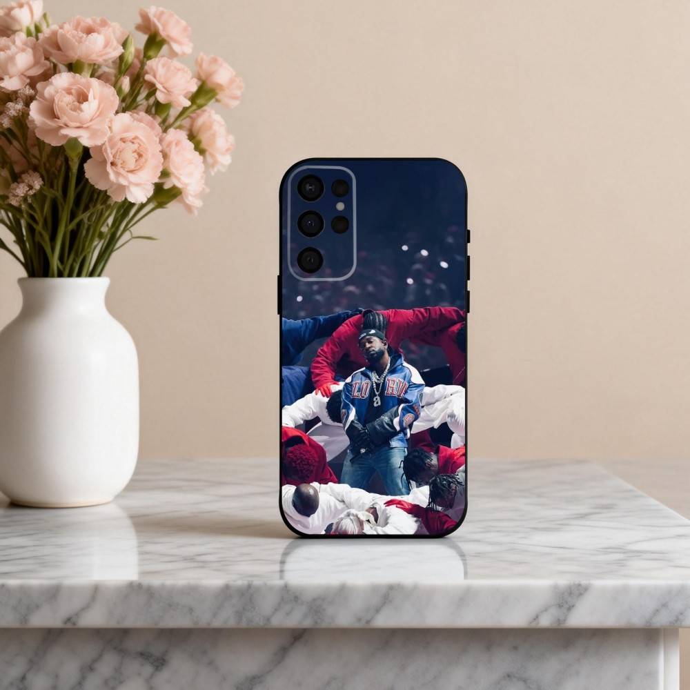 K-Kendrick-K Rapper L-Lamar-R Phone Case For Samsung S25,24,23,22,30,21,10,9,Ultra,Plus,Lite,FE,4,5 G Soft Black Case