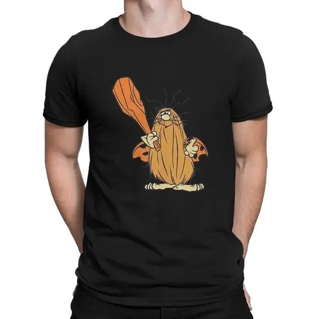 Funny Captain Caveman Cavey 1980s Cartoon Print Tops Men Clothing Ropa Hombre Camisetas Hanna Barbera Graphic TShirt Oversized