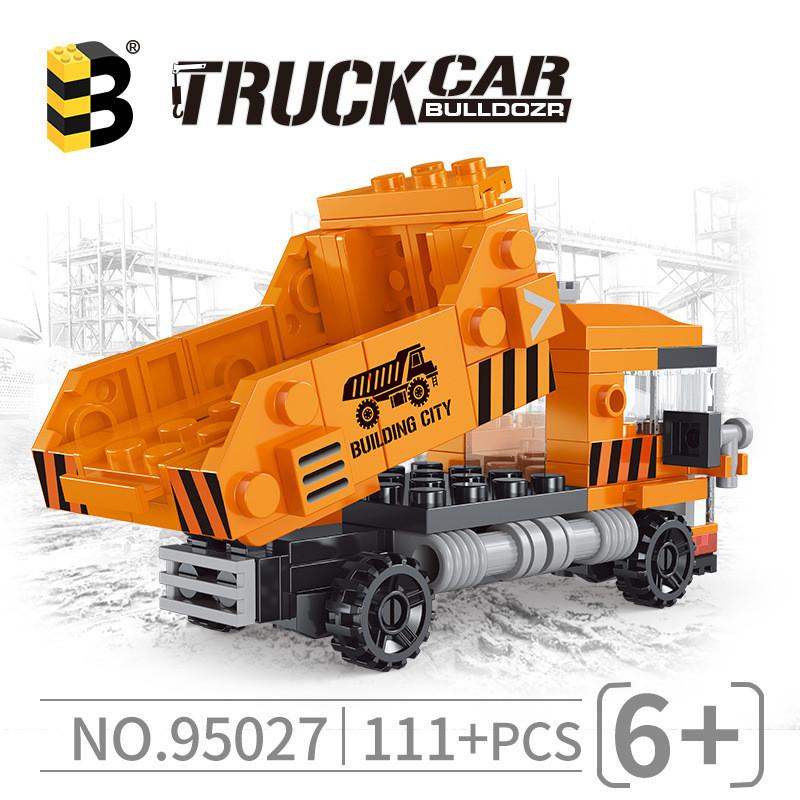 Dump Truck Construction Building Blocks Toy Set For Boys With Abs Plastic Building Blocks And Diy