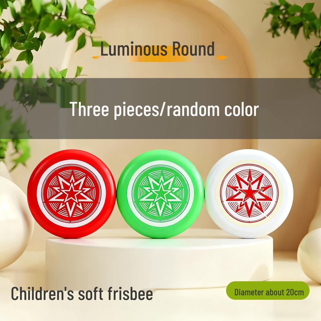 EVA Whirlwind Soft Frisbee - Outdoor Foam Flying Disc for Children & Parents, Hand-Throw Three-Leaf Boomerang Game.