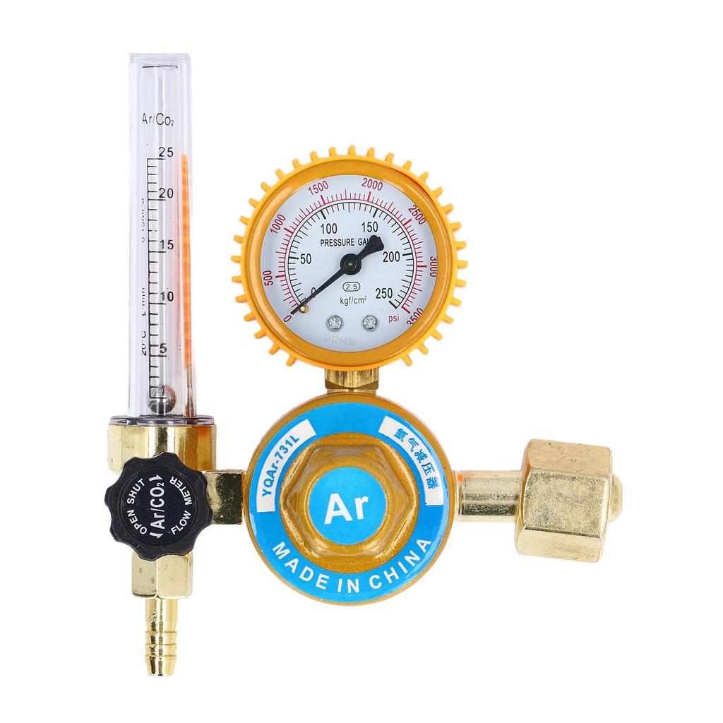 Argon Gas Regulator 0 To 3500psi Aluminum Alloy TIG Flow Meter Argon Gas Pressure Reducer