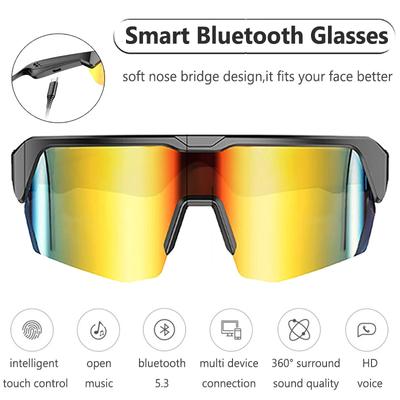 Ciclism Bluetooth 5.3 Ochelari inteligenți Apel telefonic Căști Ochelari de soare Sport Conducere Muzică Căști Protecție UV Ochelari de soare