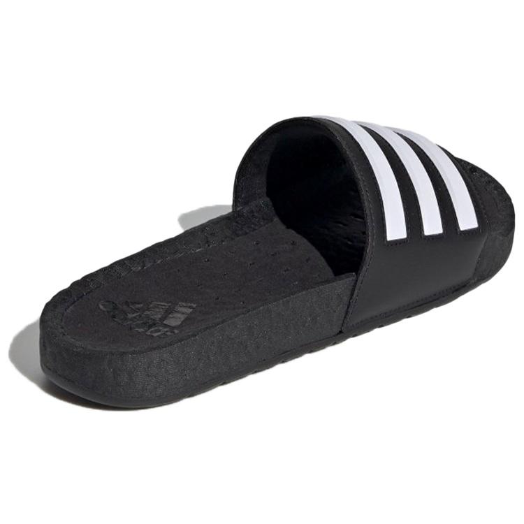 adidas Tongs Adilette Boost 'Rayures Noir Blanc' Homme FY8154