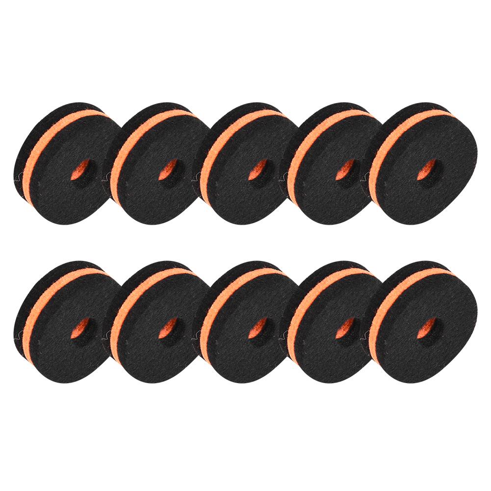 10 Pcs Cymbal Stand Felt 35mm Black Orange Cymbal Protection Sleeve Replacement Part