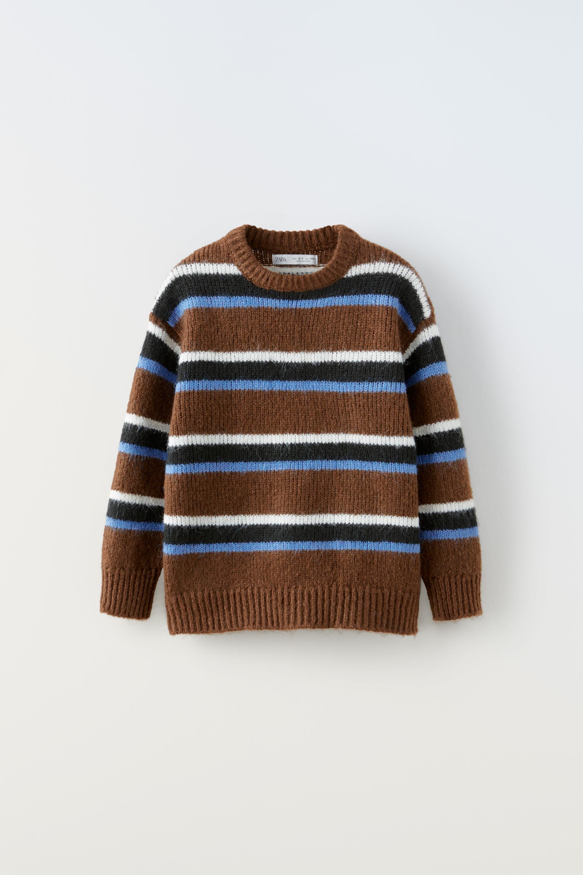 

ТРИКОТАЖНЫЙ СВИТЕР В ПОЛОСКУ