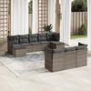 VidaXL Garden Lounge Set with Cushions 10 Pcs, Sofas with Adjustable Feet, Outdoor Furniture Set Patio Terrace, 3250169