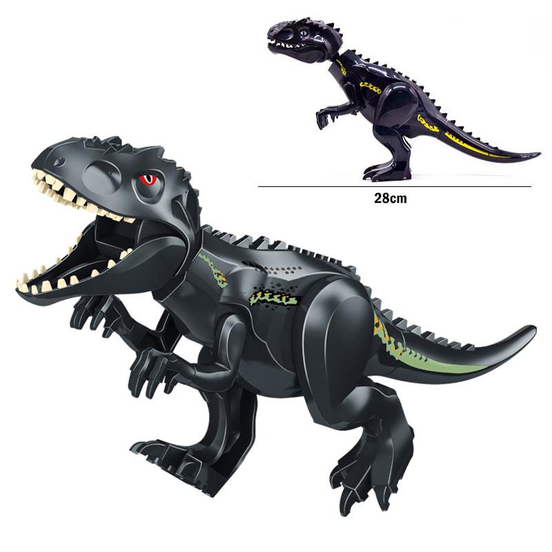 Jurassic Dino World Store Dinosaurfigurer Klosser Byggeklosser Velociraptor T-Rex Triceratops Indominus Rex Leker For Barn