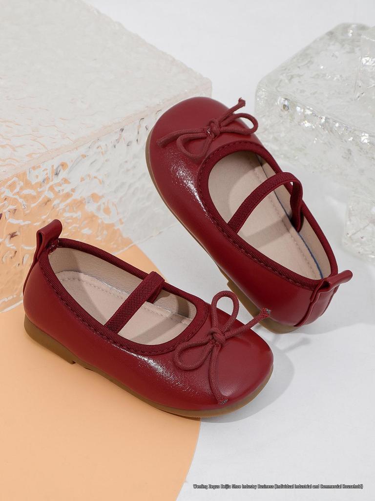 2025 Girls' Silver Leather Princess Shoes: Soft Sole, Spring/Autumn Style for Little Girls