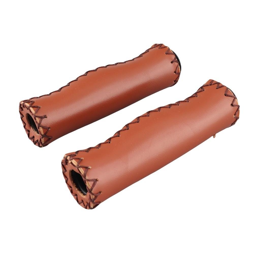 1 Pair Synthetic Leather Bike Handlebar Grips for Mountain Bike,Road Bike