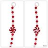 Christmas Candy Garland Plastic Peppermint Candy Bead Christmas Tree Garland for Xmas Tree Wreath Fireplace Holiday Party Supplies