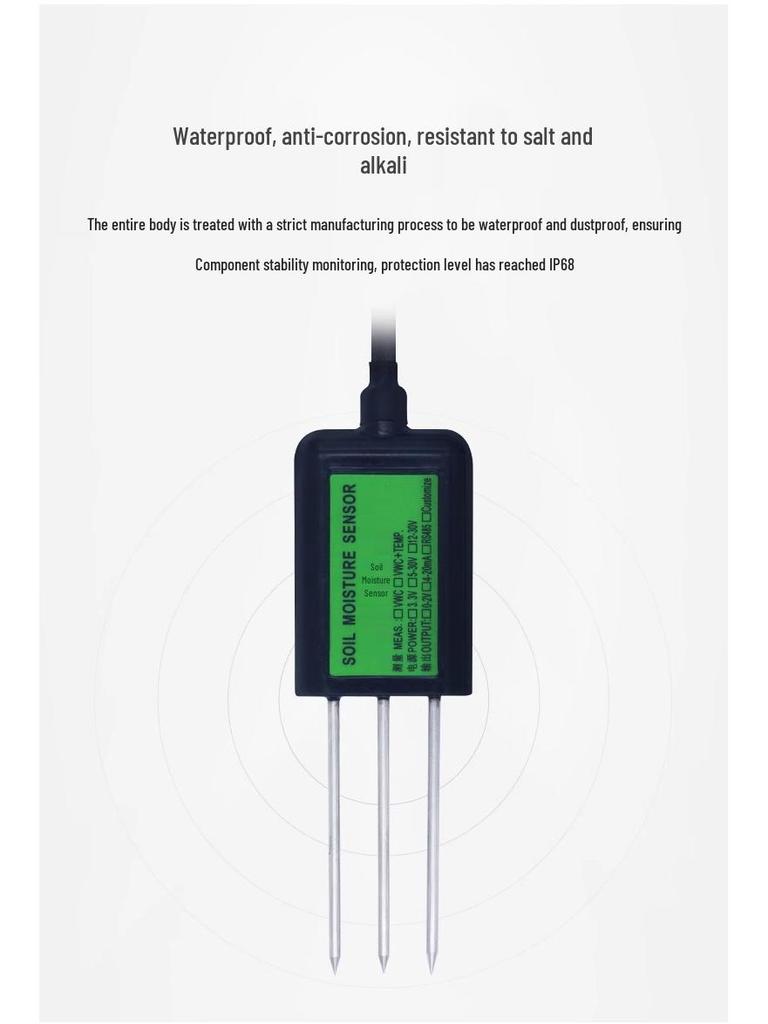 Greenhouse Soil Sensor: Temperature, Humidity, Moisture, Conductivity, and pH Detector