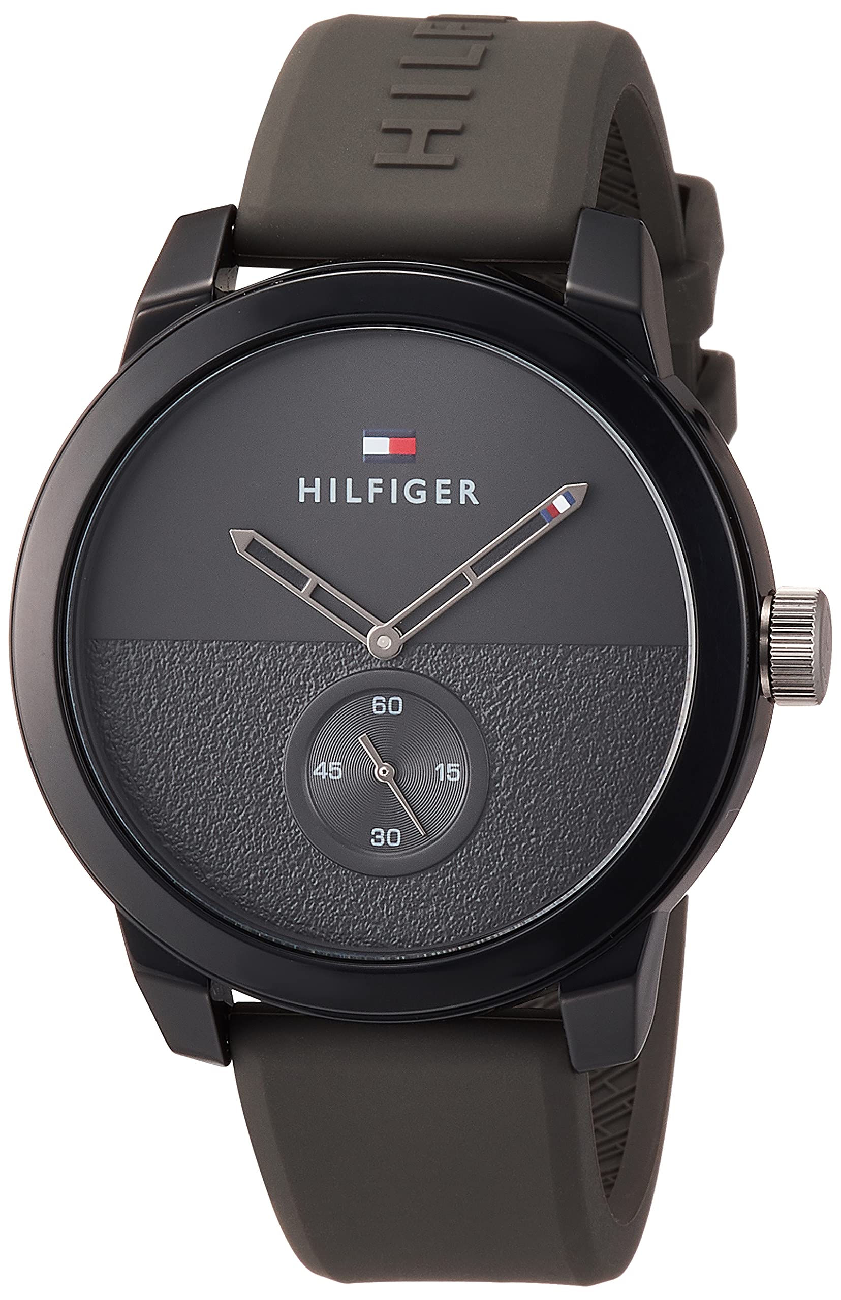 Tommy Hilfiger DENIM Watch Gray Men s 1791804, [Used]