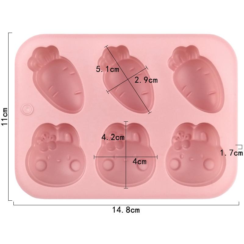 

Cartoon Silicone Mold Rabbit Carrot Cookies Chocolate Candy Jelly Mini Soap Ice Cube Tray Kid s Birthday Cake Decorating Tools