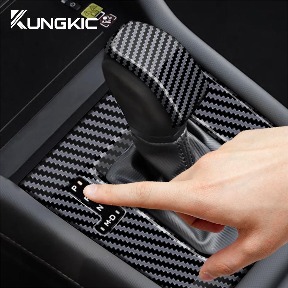 For Subaru Forester 2025 ABS Carbon Fiber Forged Carbon Style LHD Car Gear Shift Panel Sticker Gear Shift Knob Cover Accessories