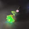 2pcs Led Valentine's Day Mother's Day Gift 24K Foil Plated Roses Artifical Flowers Wedding Decor Lighting Roses Creative Gift